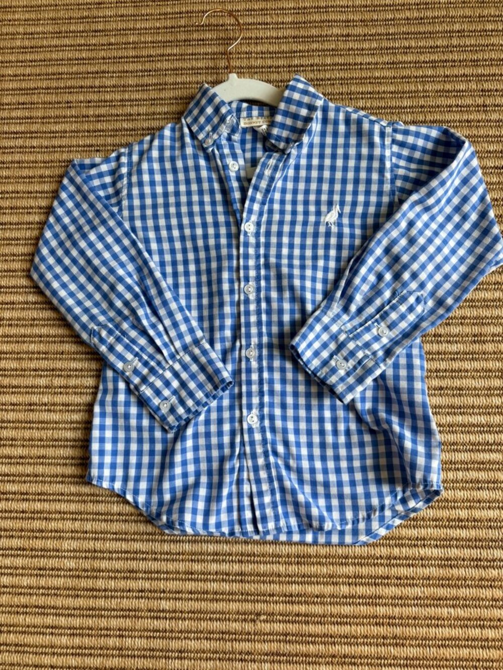 The Beaufort Bonnet Company Dean's List Dress Shirt Blue Gingham Boys 4T